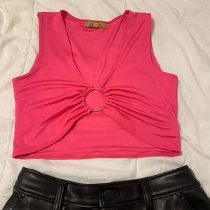 Hot pink top